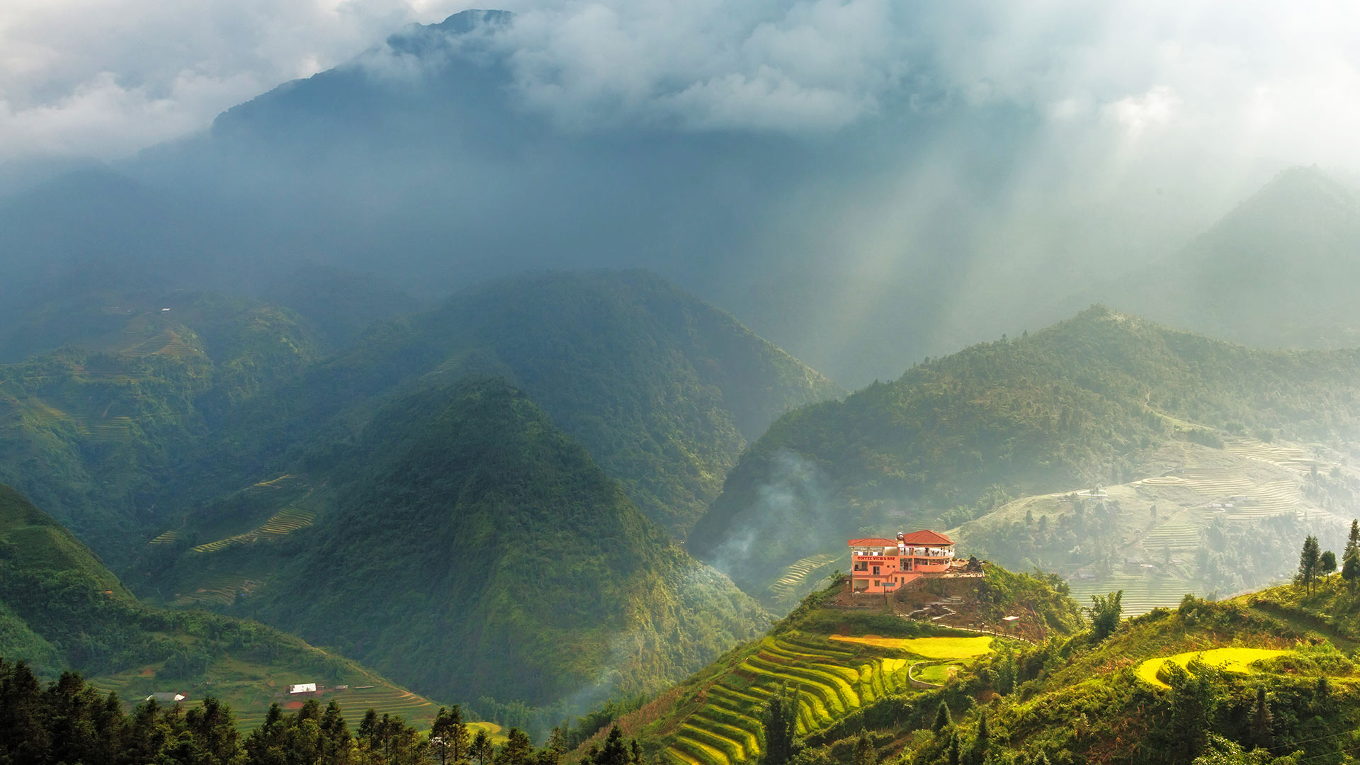 在沙巴的水稻田，老街，越南 (© Anujak Jaimook/Getty Images)